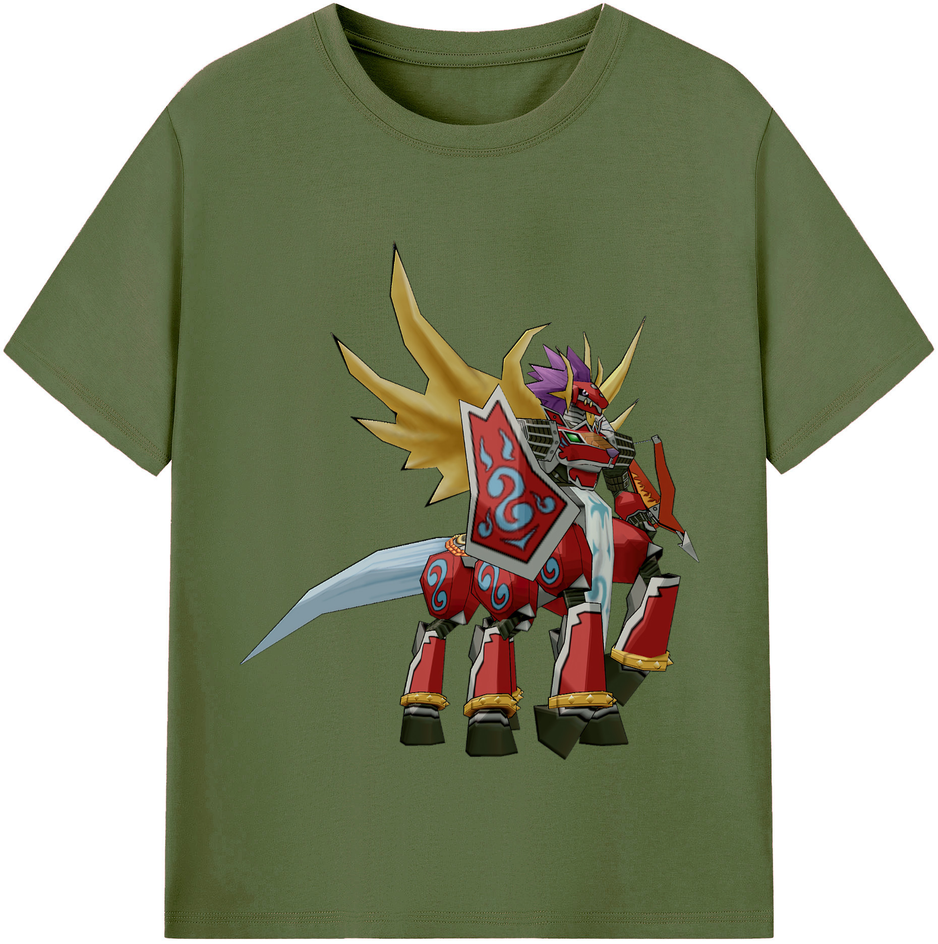 （画像用） Digimon デジタルモンスター/デジモン 綿100％半袖Tシャツ（フロントプリント）